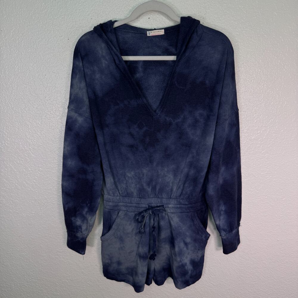 Free People Romper Womens Small Tie Dye Terry Cloth Lounge Jumpsuit FP Movement